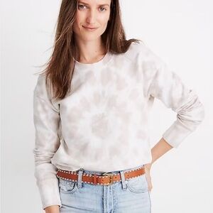Madewell Cream Tie-Dye Sweatshirt